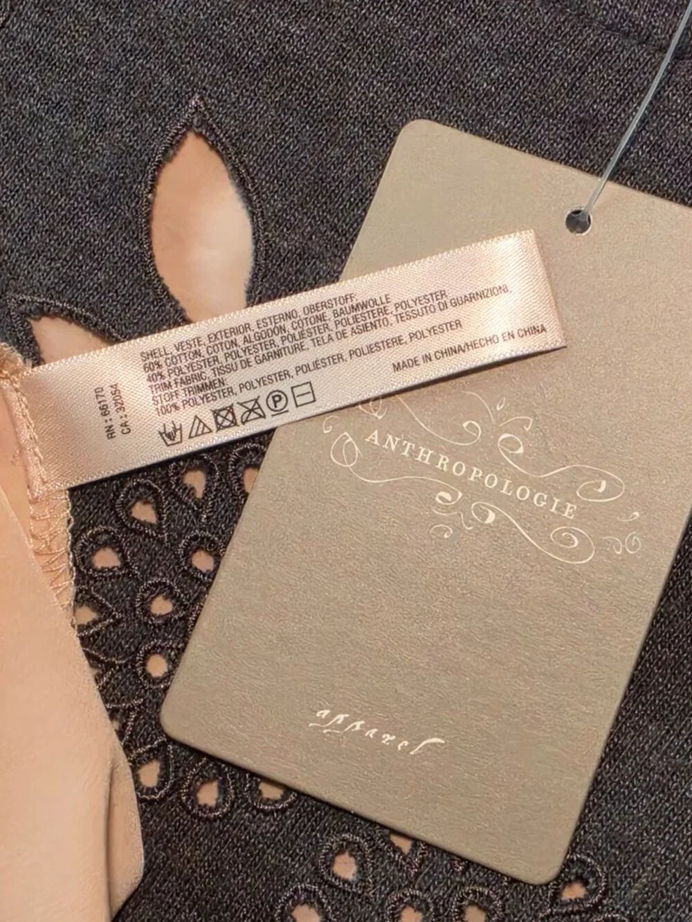 ANTHROPOLOGIE E by ELOISE Eyelet Sweater Twofer Dress - Picture 9 of 10